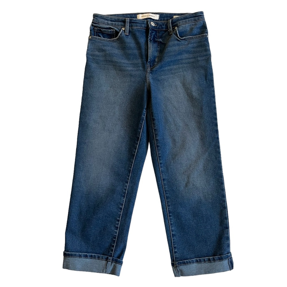 High Rise Straight Crop jeans - Picture 2 of 15